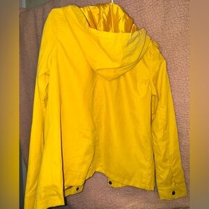 Charlotte Russe Yellow Windbreaker Rain Jacket Women’s Size Small